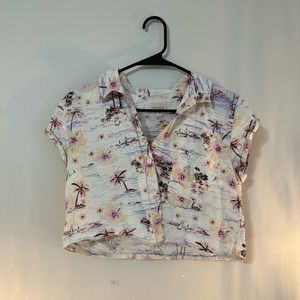 hawaiian patterned crop top!!!